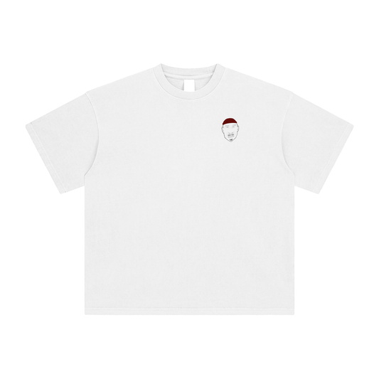 Enzyme Washed T-Shirt Red beanie